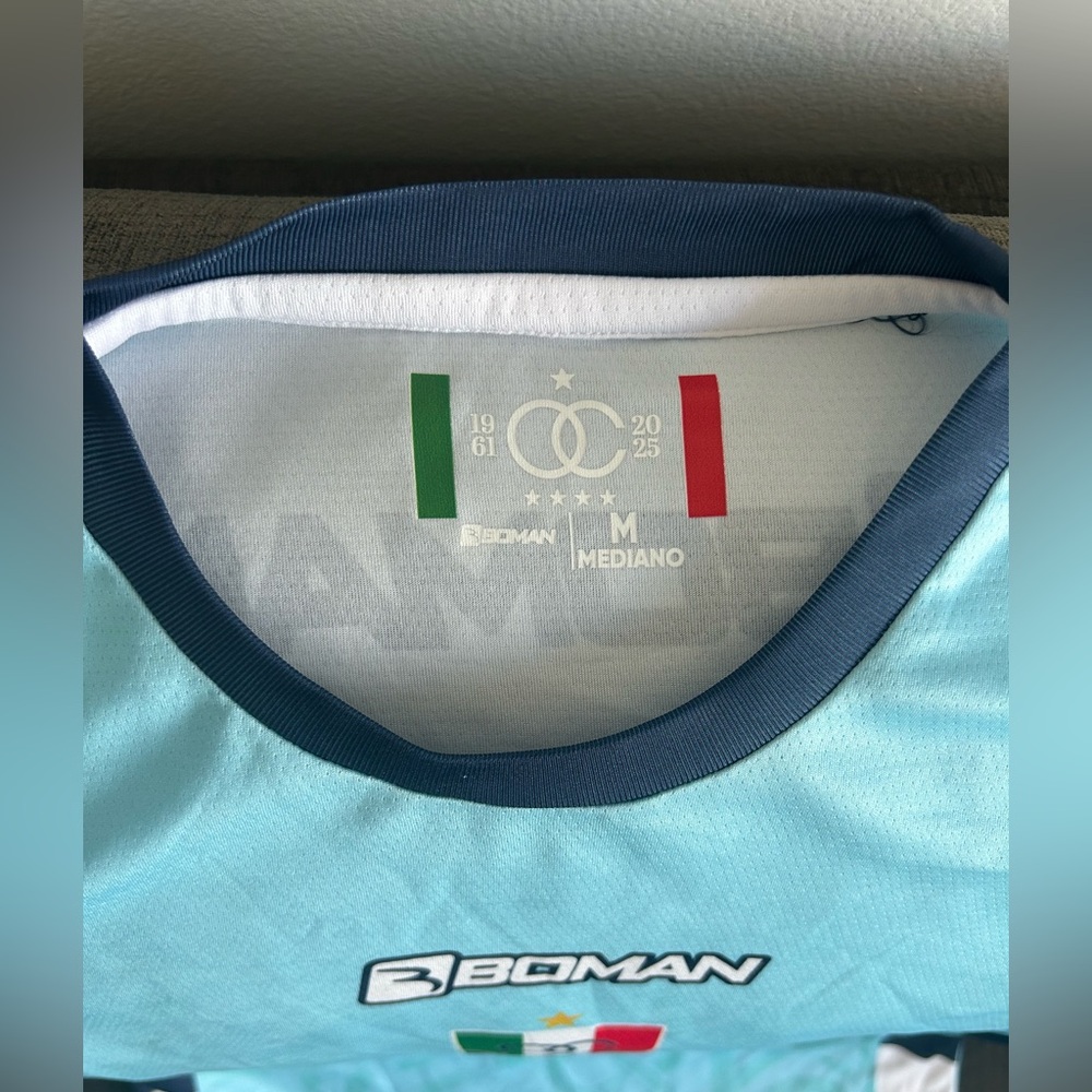 Boman Authentic Once Caldas Colombia Blue Soccer Futbol 2024 Jersey Men’s Sz: M - Picture 4 of 8
